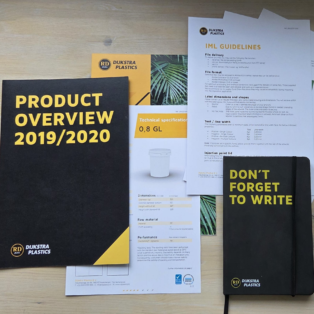 Drukwerk van Dijkstra Plastics voor offline gebruik